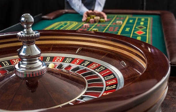 Live roulette table with professional dealer and HD camera setup